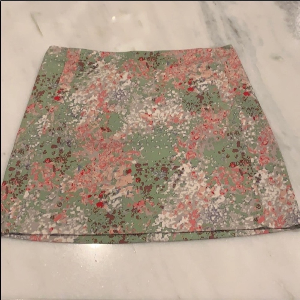 J CREW  Abstract Skirt Multicolored Size 0